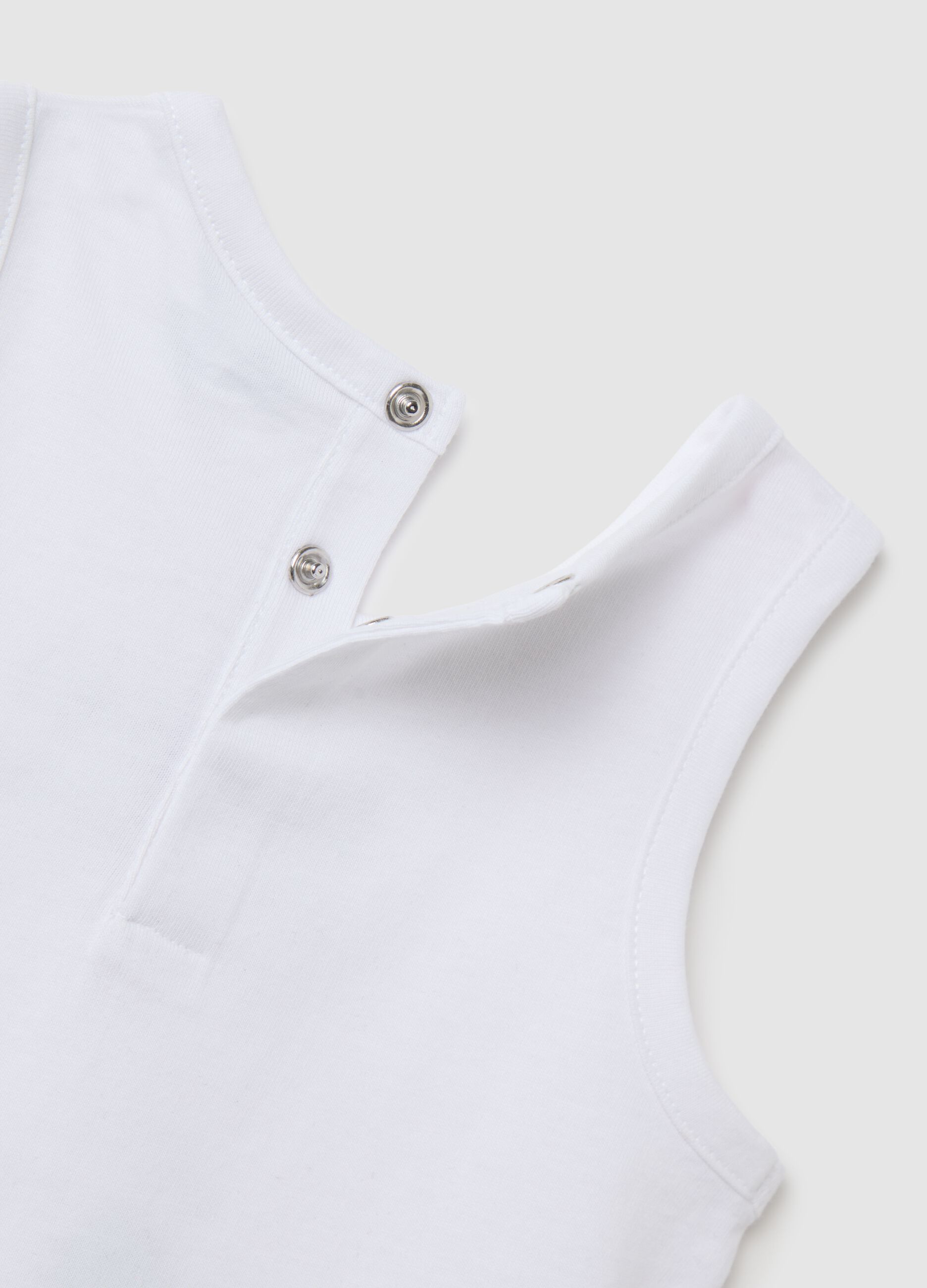 White tank top with safari print by Fagottino