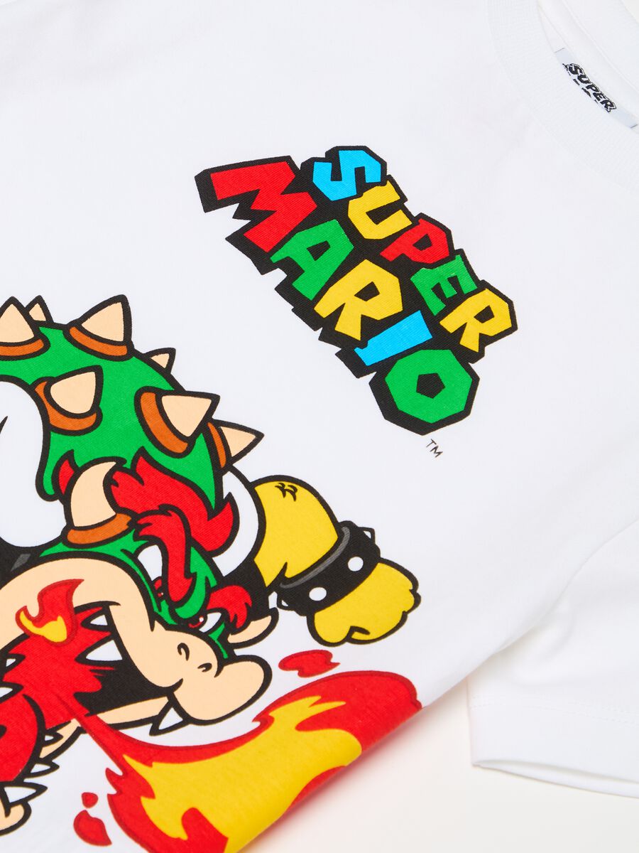 Cotton T-shirt with Bowser print_2