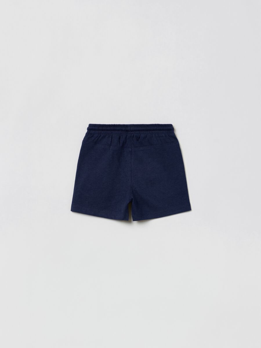 Shorts in cotone con coulisse_1