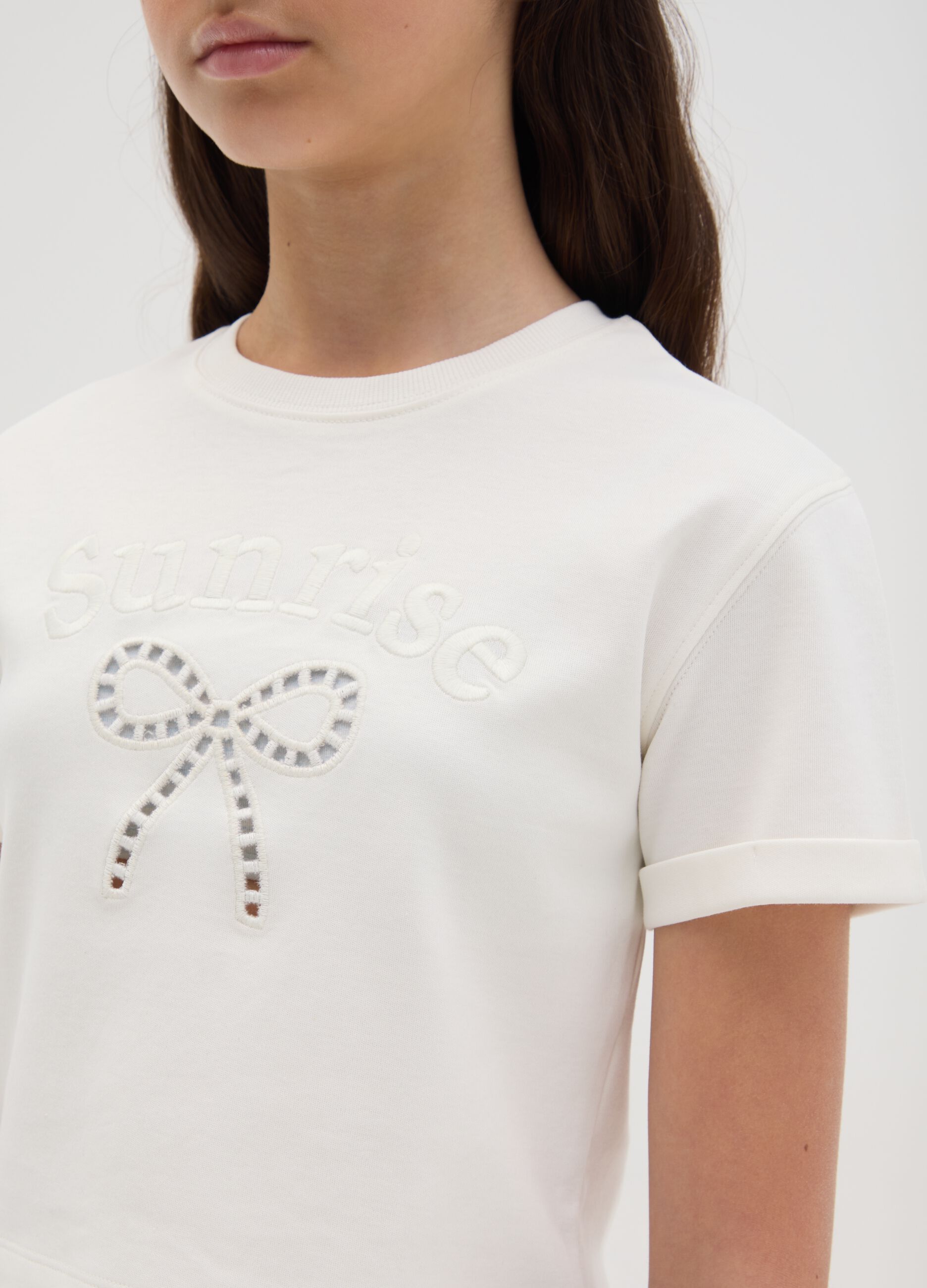 OVS Kids Girls' White 'Sunrise' Print T-shirt