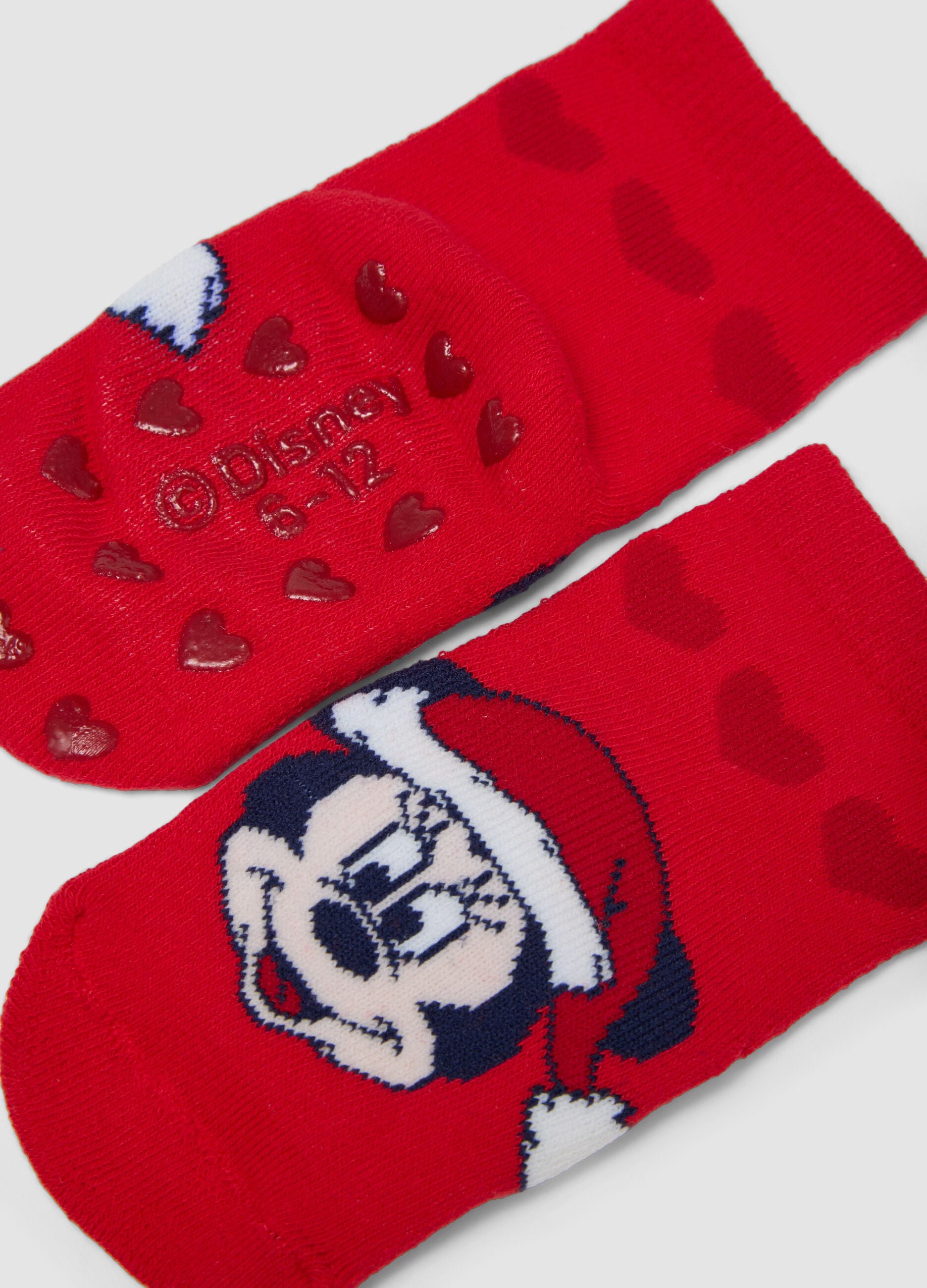 2-pack Minnie & Me organic stretch cotton non-slip socks