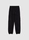 Black Cotton Jogger Trousers_3