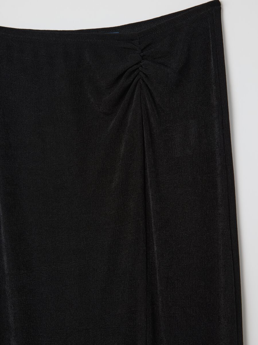 Long black beach cover-up skirt_5