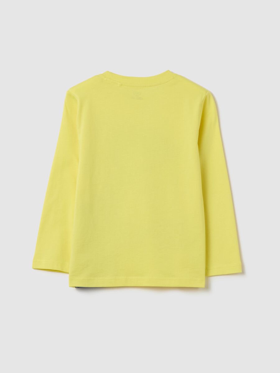 Long-sleeved T-shirt with dinosaur print_1