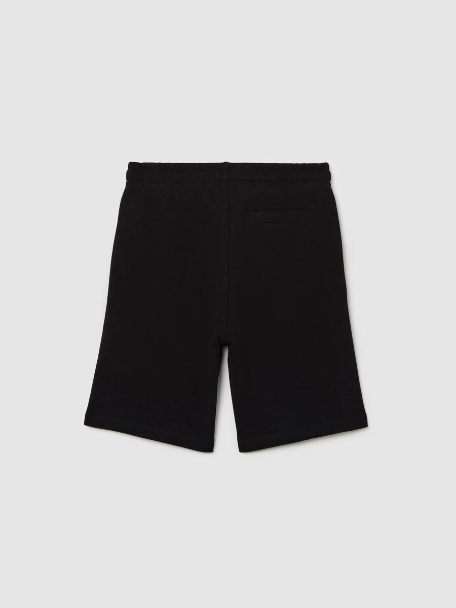 Boys' Shorts in Organic Black Cotton_4