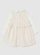 Beige baby dress with embroidery_1