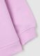 Girls' pink pure cotton sweatshirt with regular fit_3