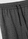 Jogger grigi in misto viscosa elasticizzata wide leg con fantasia_2