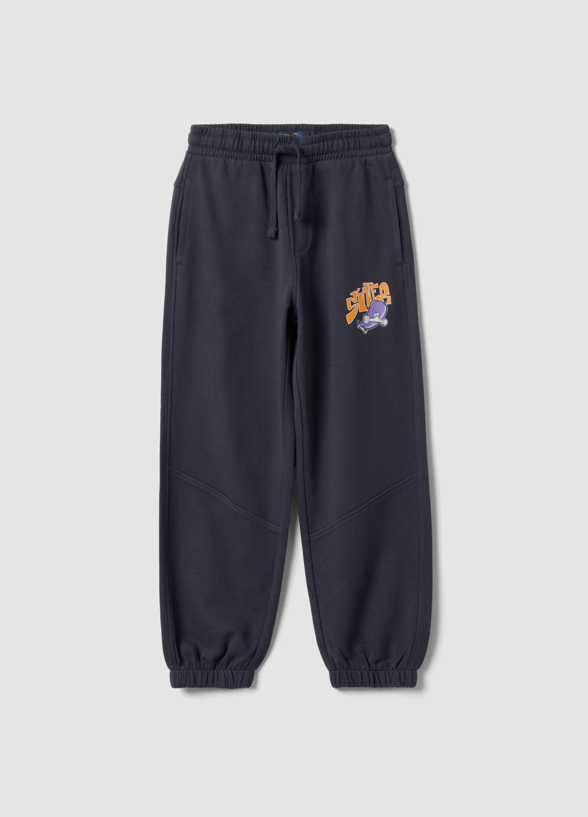 Grey pure cotton joggers
