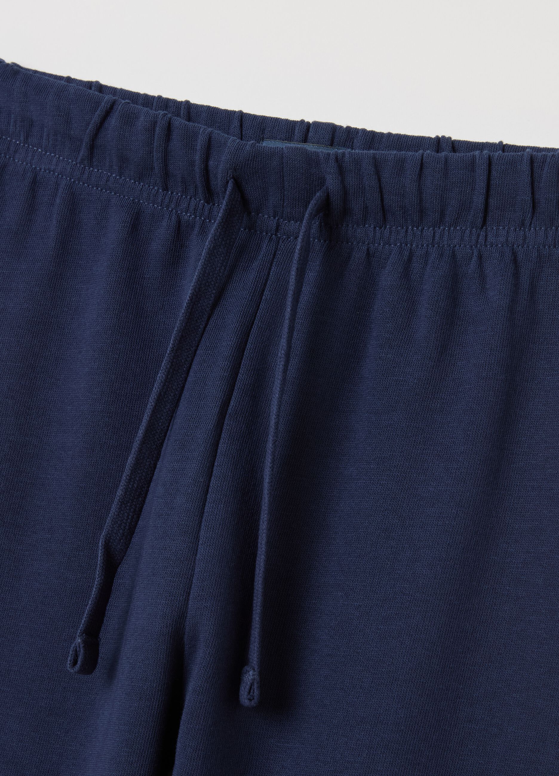 Joggers with drawstring and elasticated trims