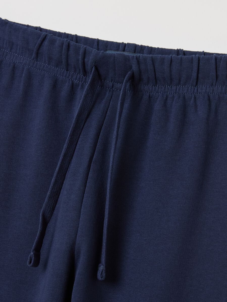 Joggers with drawstring and elasticated trims_2