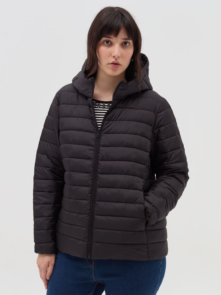 Curvy ultralight folding down jacket_0