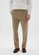 Pantaloni chino beige in velluto a coste regular fit_1