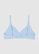 Girls' Sky Blue Stretch Cotton Bra_1