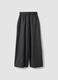 Pantaloni grigi in misto viscosa wide leg_2