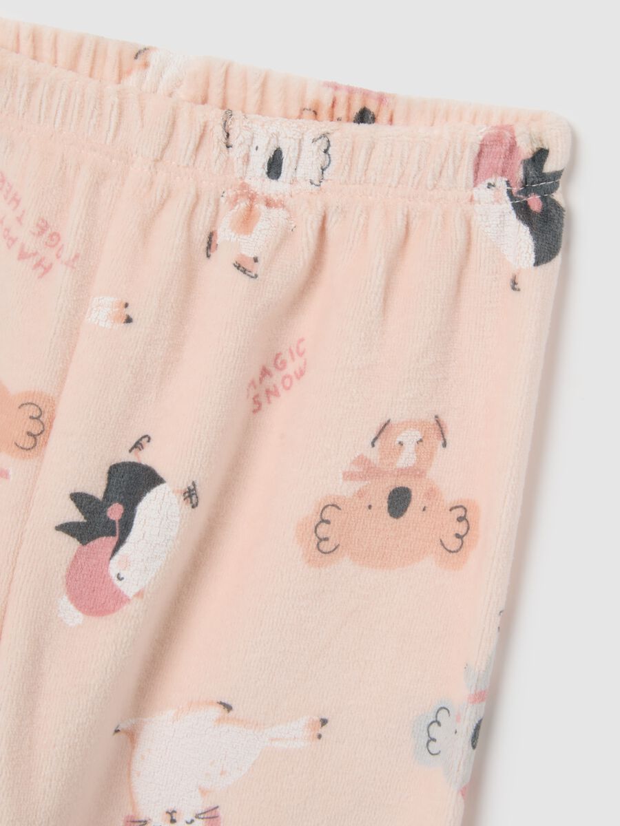Pink cotton blend pyjamas_2