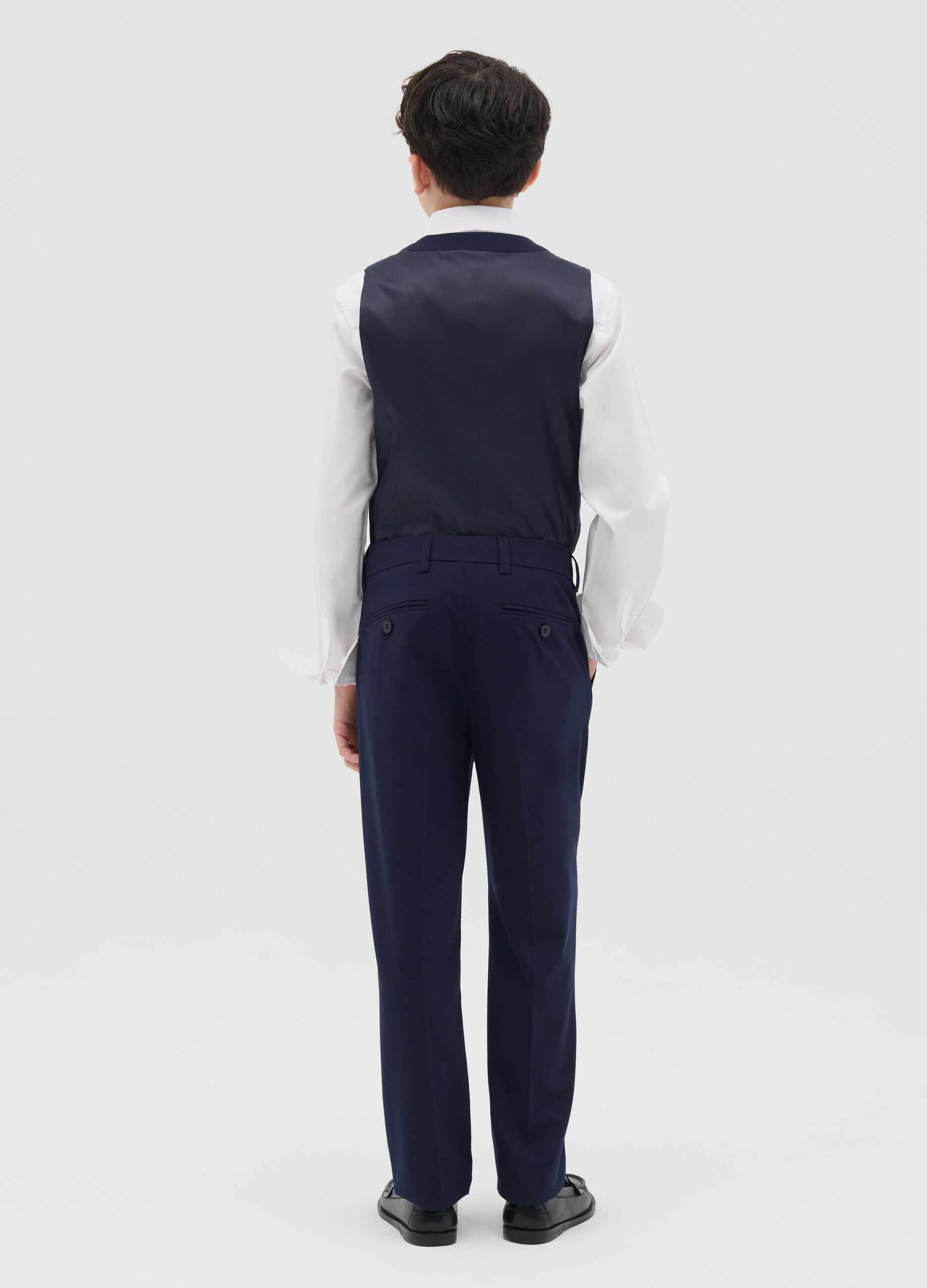 Pantaloni chino con pinces