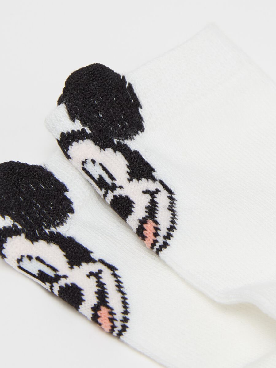 Two-pair pack socks with Mickey Mouse and Donald Duck design_2