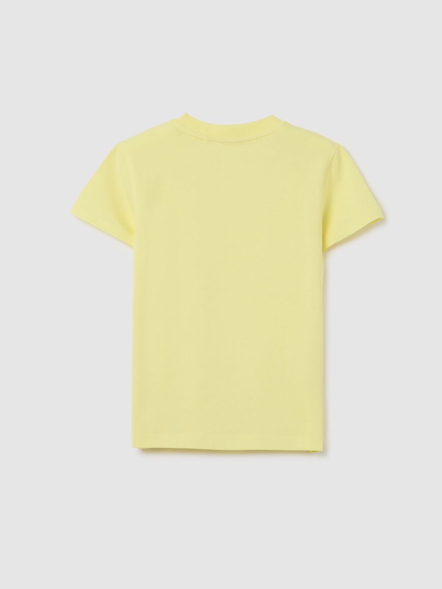 OVS Kids Yellow Stretch Cotton T-shirt_4