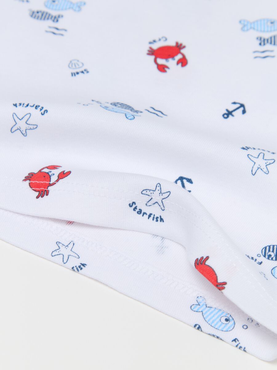 Two-pack racerback vests in organic cotton with fish print_3