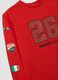 Red stretch cotton jersey T-shirt with Ducati print_2