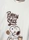 Cream white pure cotton nightshirt with Peanuts print_5