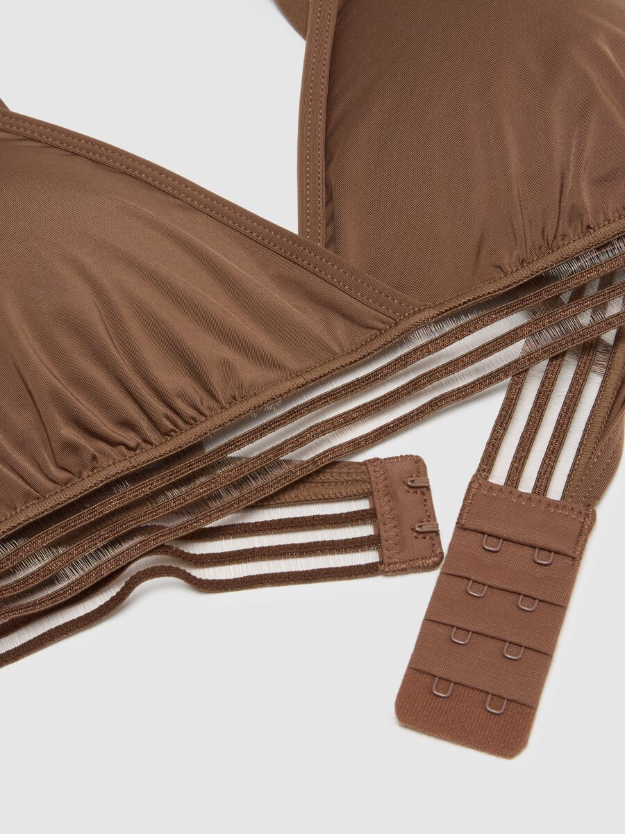 Reggiseno sportivo a triangolo marrone_1