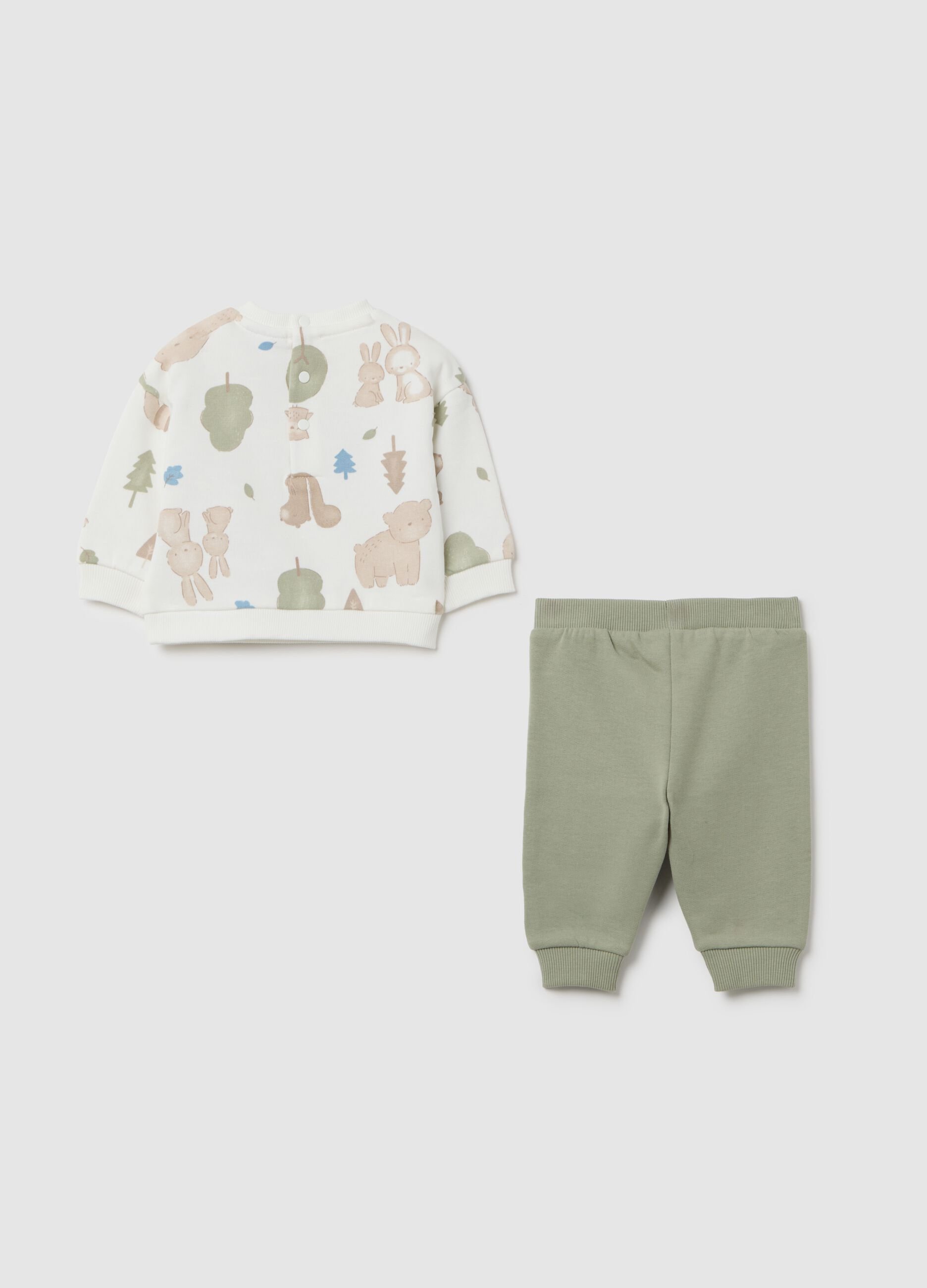 Multicoloured pure cotton baby outfit