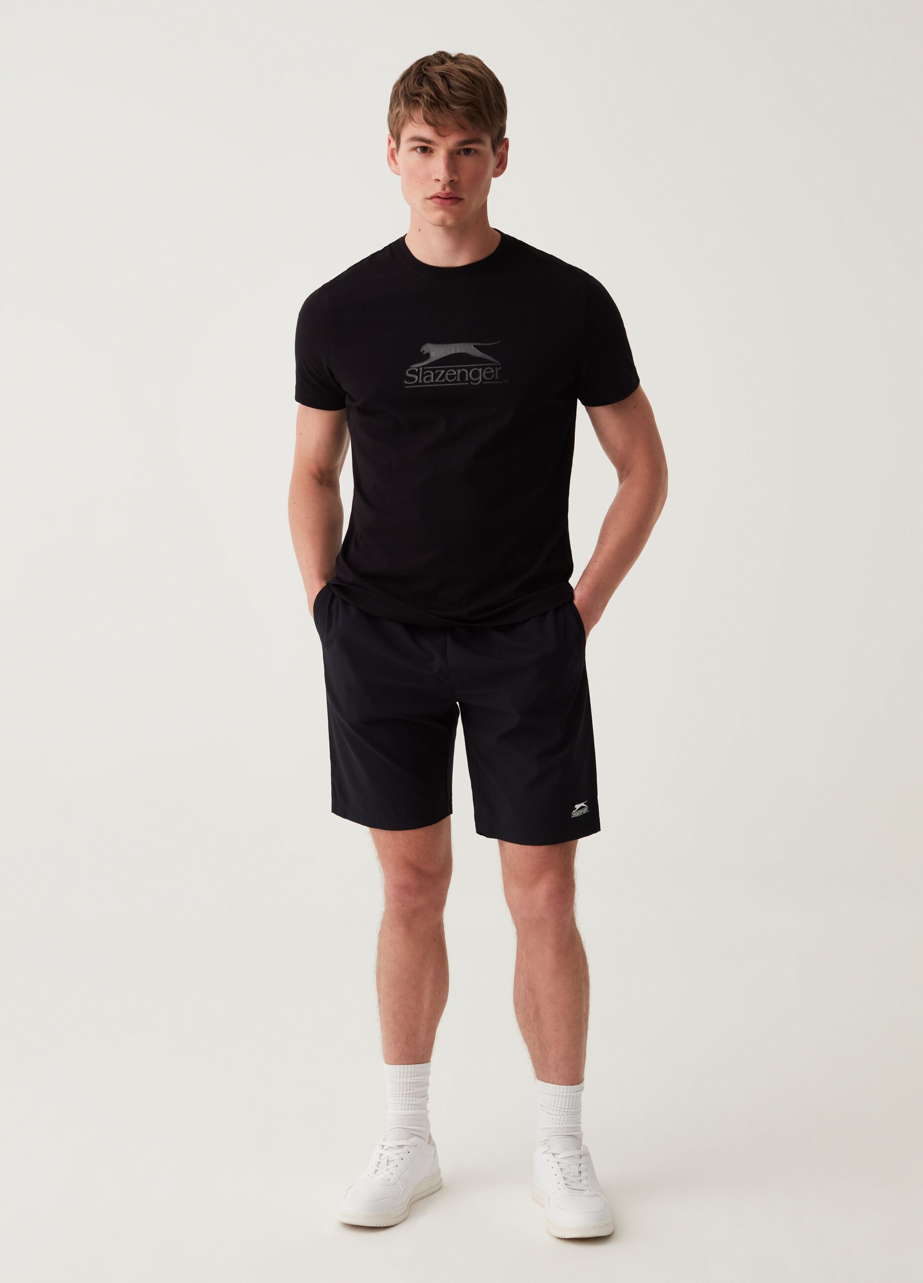 Bermuda da tennis quick dry stampa Slazenger_0
