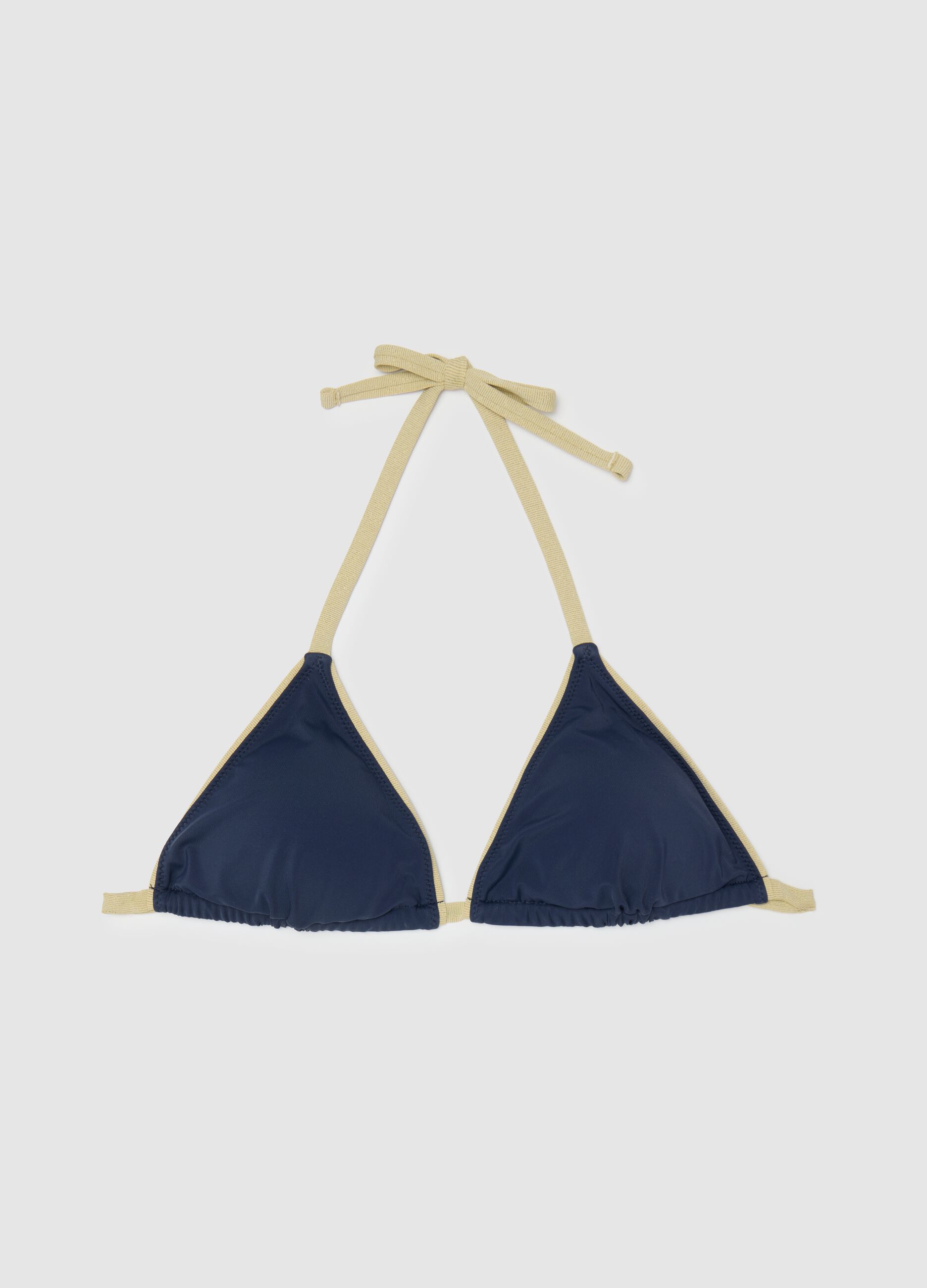 Women's Multicolour Stretch Blend Bikini Top