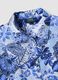 Blue pure cotton kaftan with print_5