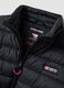Black padded jacket with high neck and zip_1