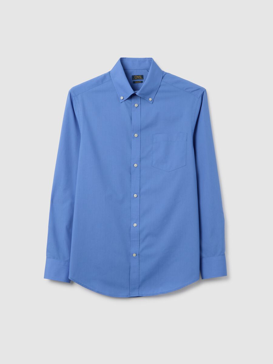 Camicia blu regular fit_4