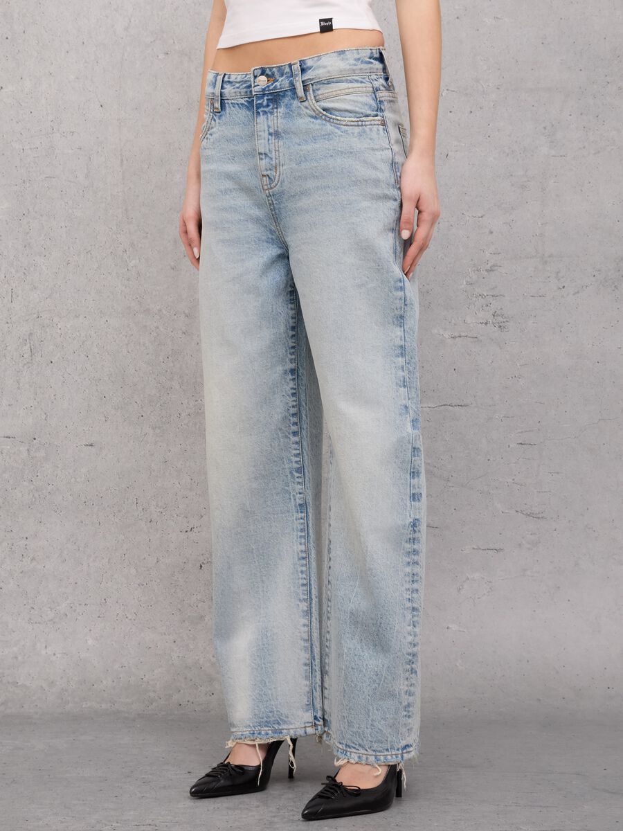 Wide Leg Denim Vintage Light Blue_2