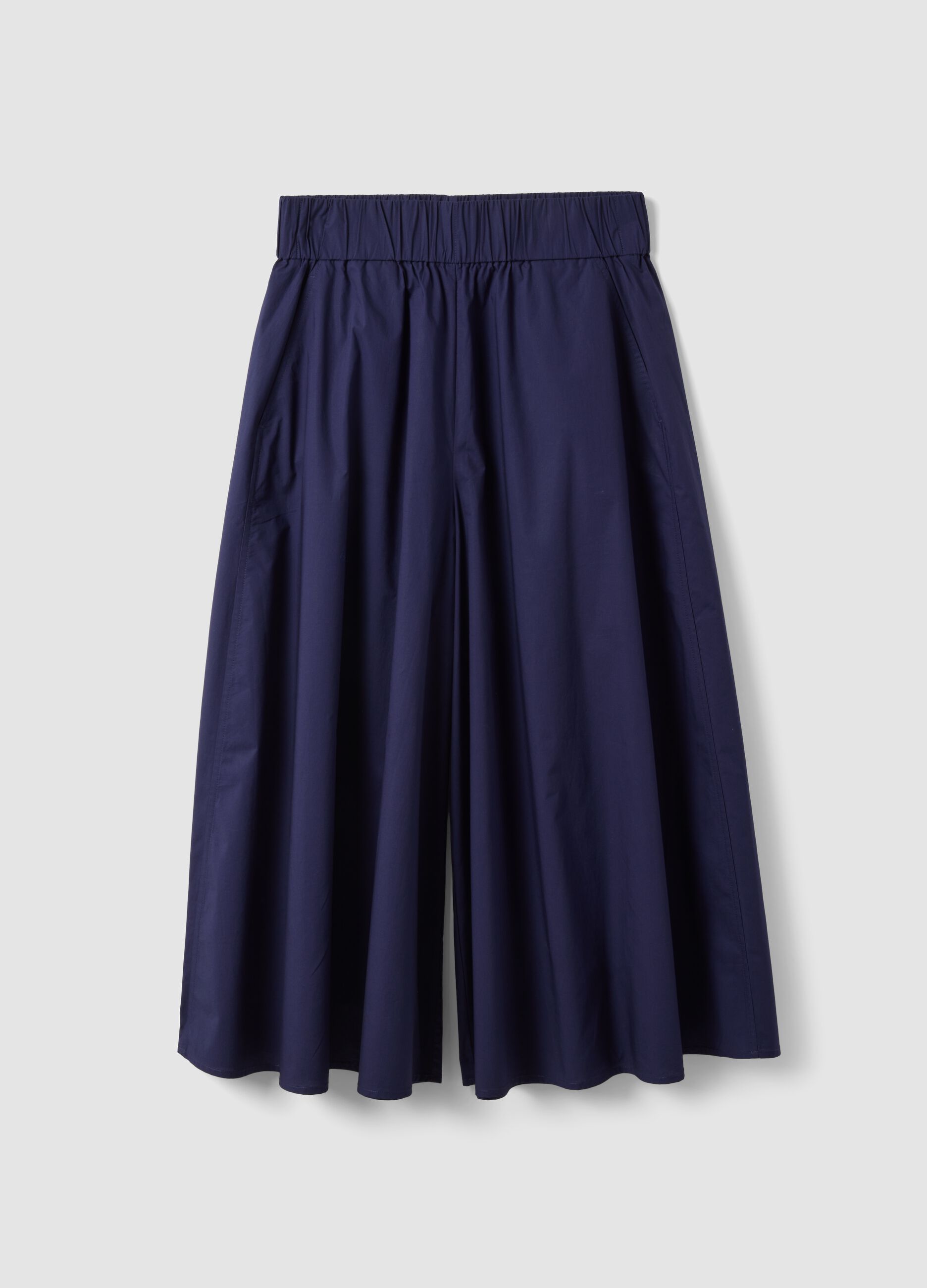 Blue maxi skirt in pure cotton