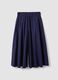 Blue maxi skirt in pure cotton_4