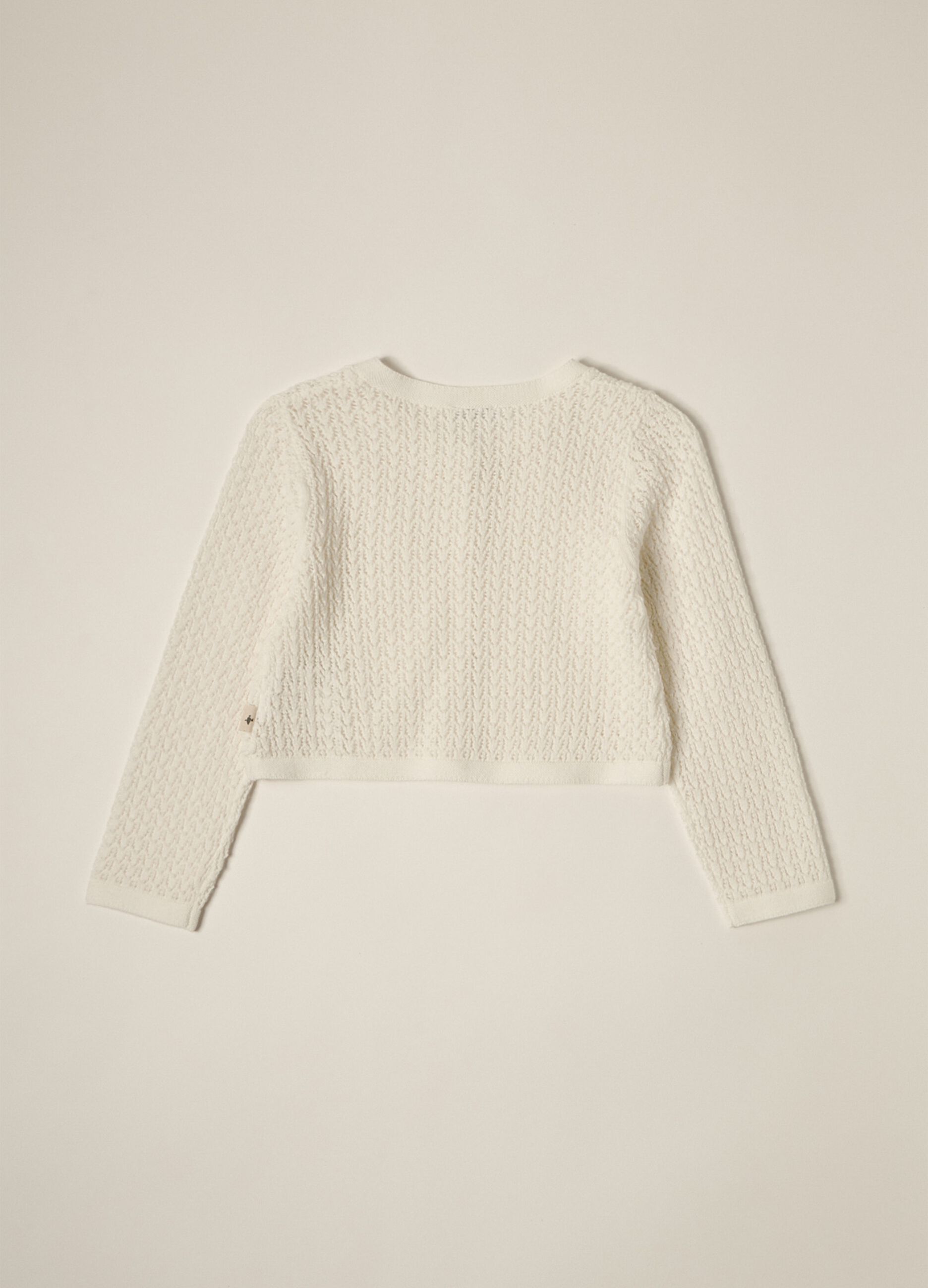 IANA newborn girl knit cardigan in 100% cotton