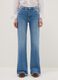 Blue denim bootcut jeans_1