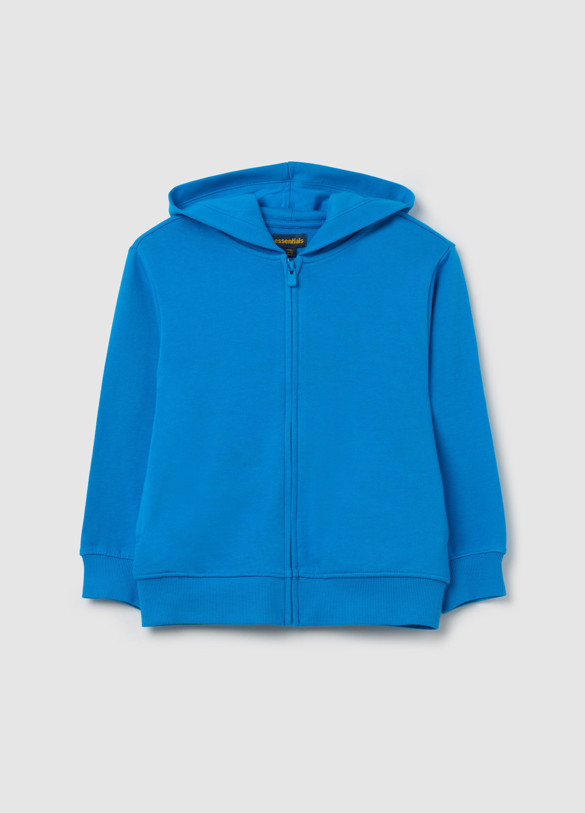 Full-zip in French Terry con cappuccio