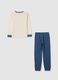 Children's pyjamas in pure blue cotton_1