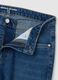 Blue denim jeans in cotton blend slim fit_5