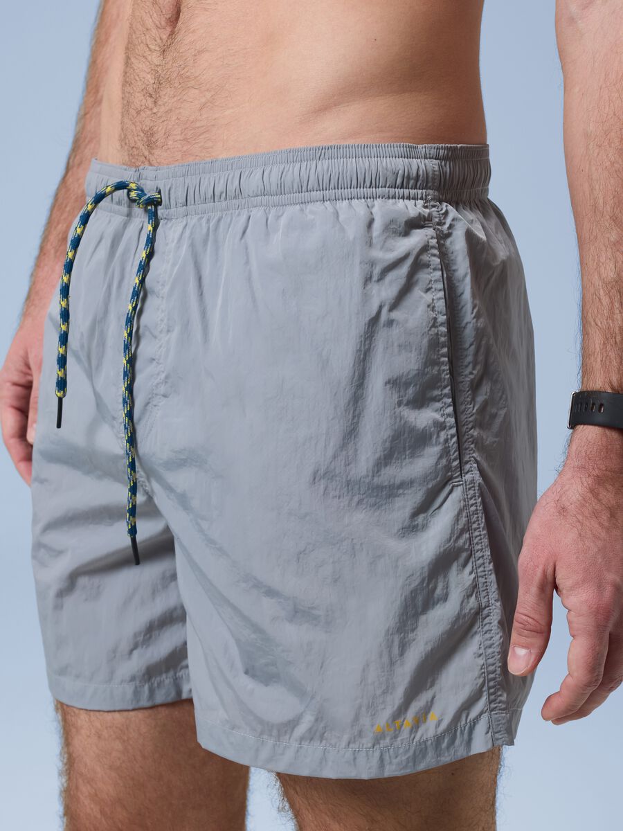 Costume boxer ALTAVIA SAILNG grigio con vita elasticizzata_3