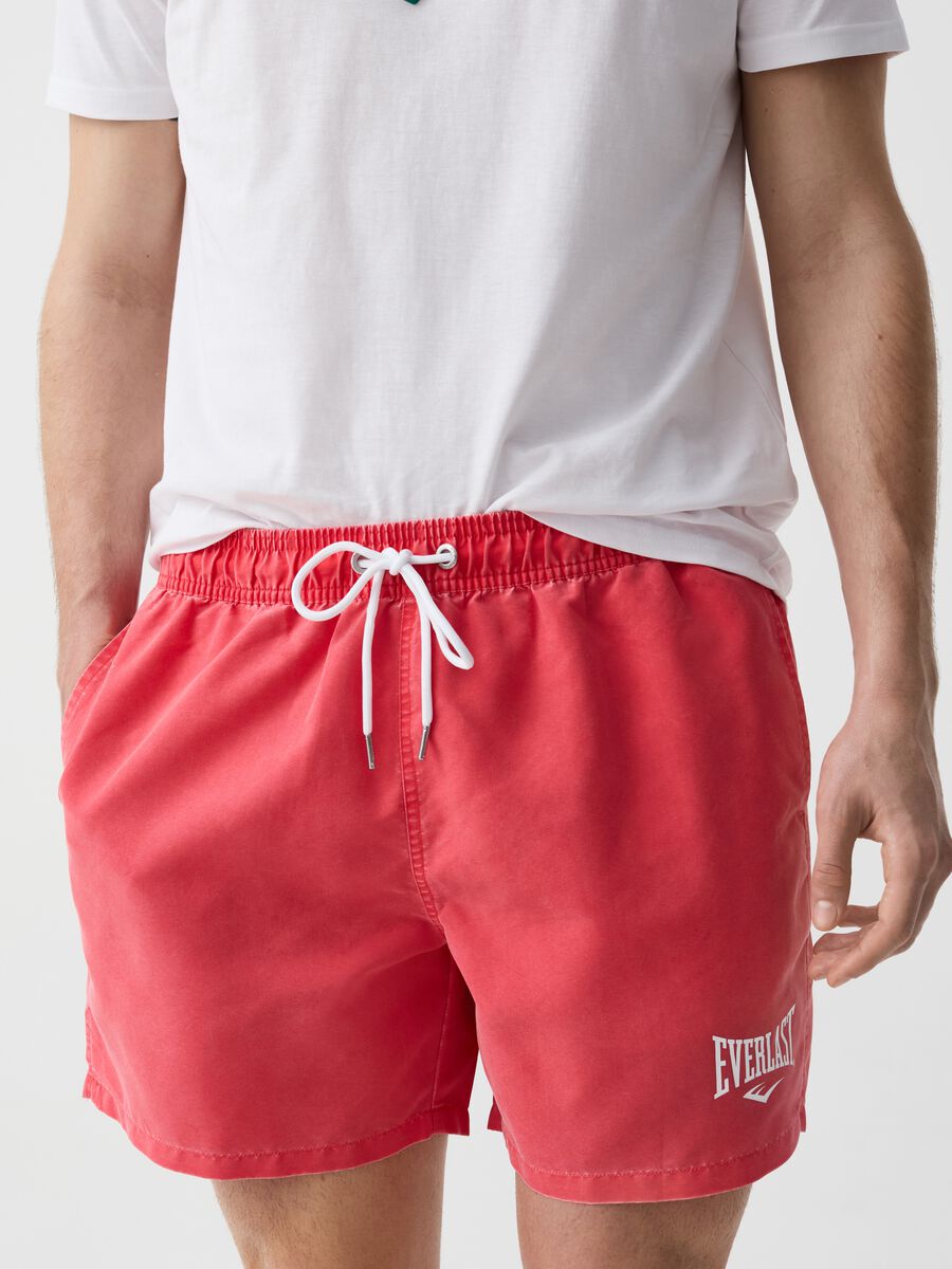 Swimming trunks with logo print_1