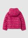 Girls' pink regular fit mixed fabric jacket_1