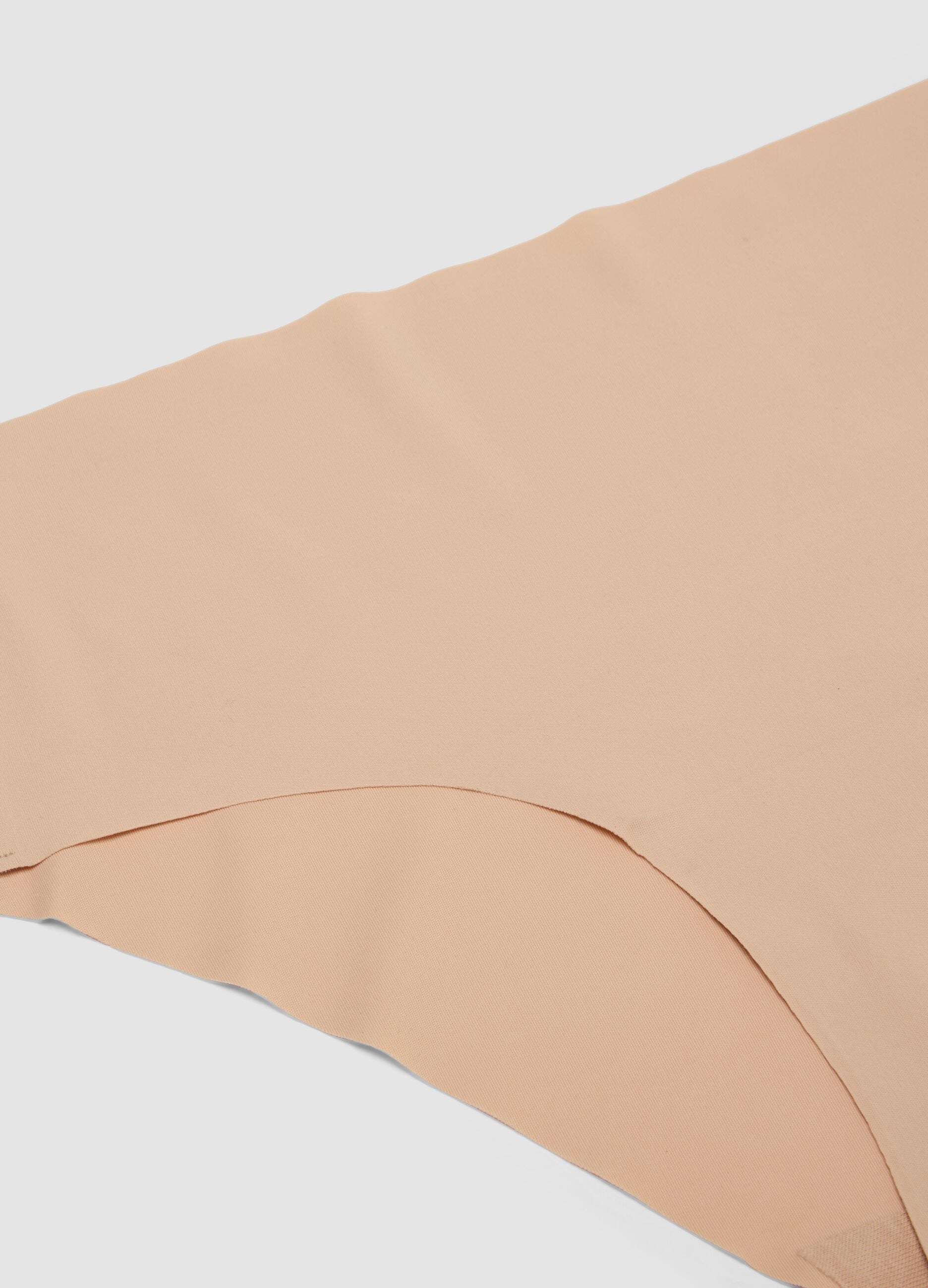 Culotte in tessuto elasticizzato beige