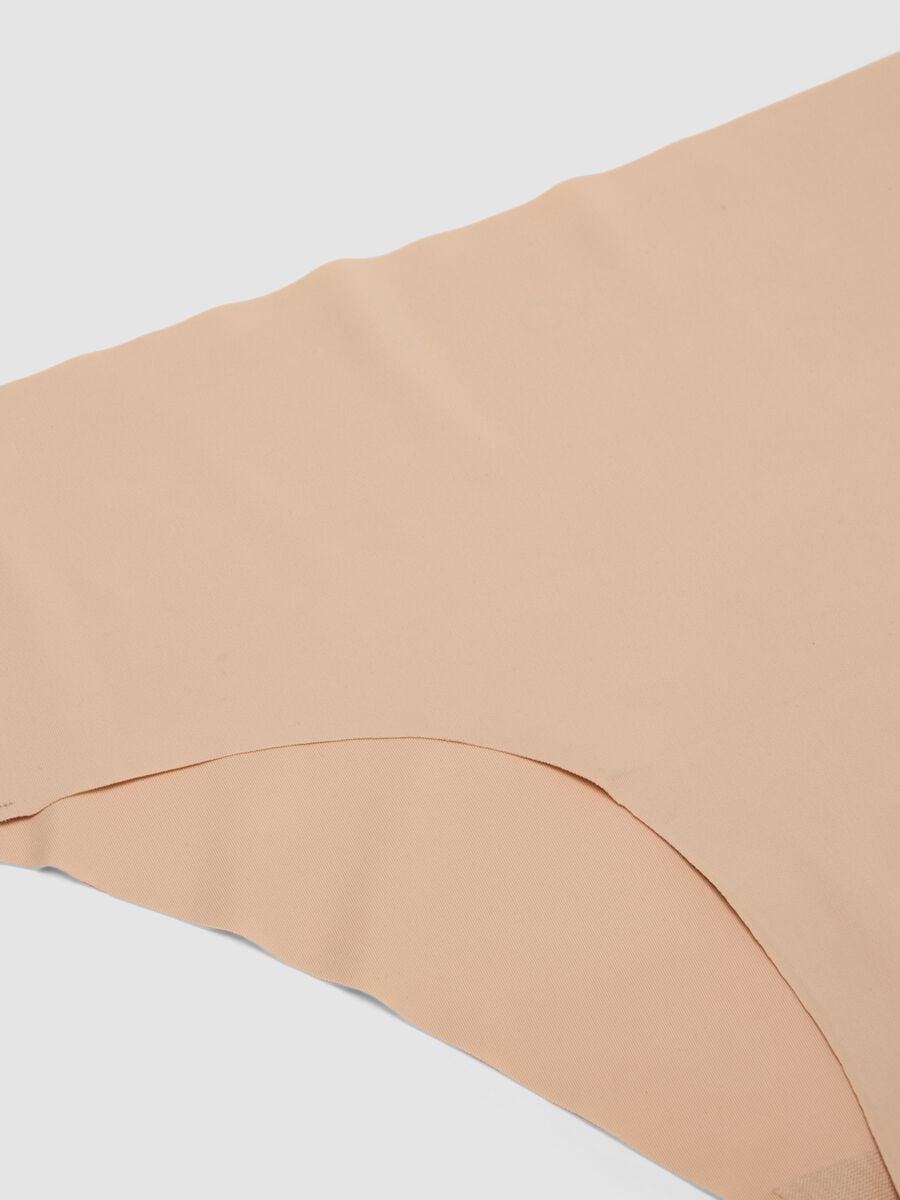 Culotte in tessuto elasticizzato beige_5