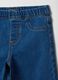 Girls' regular fit blue stretchy cotton blend jeggings_2