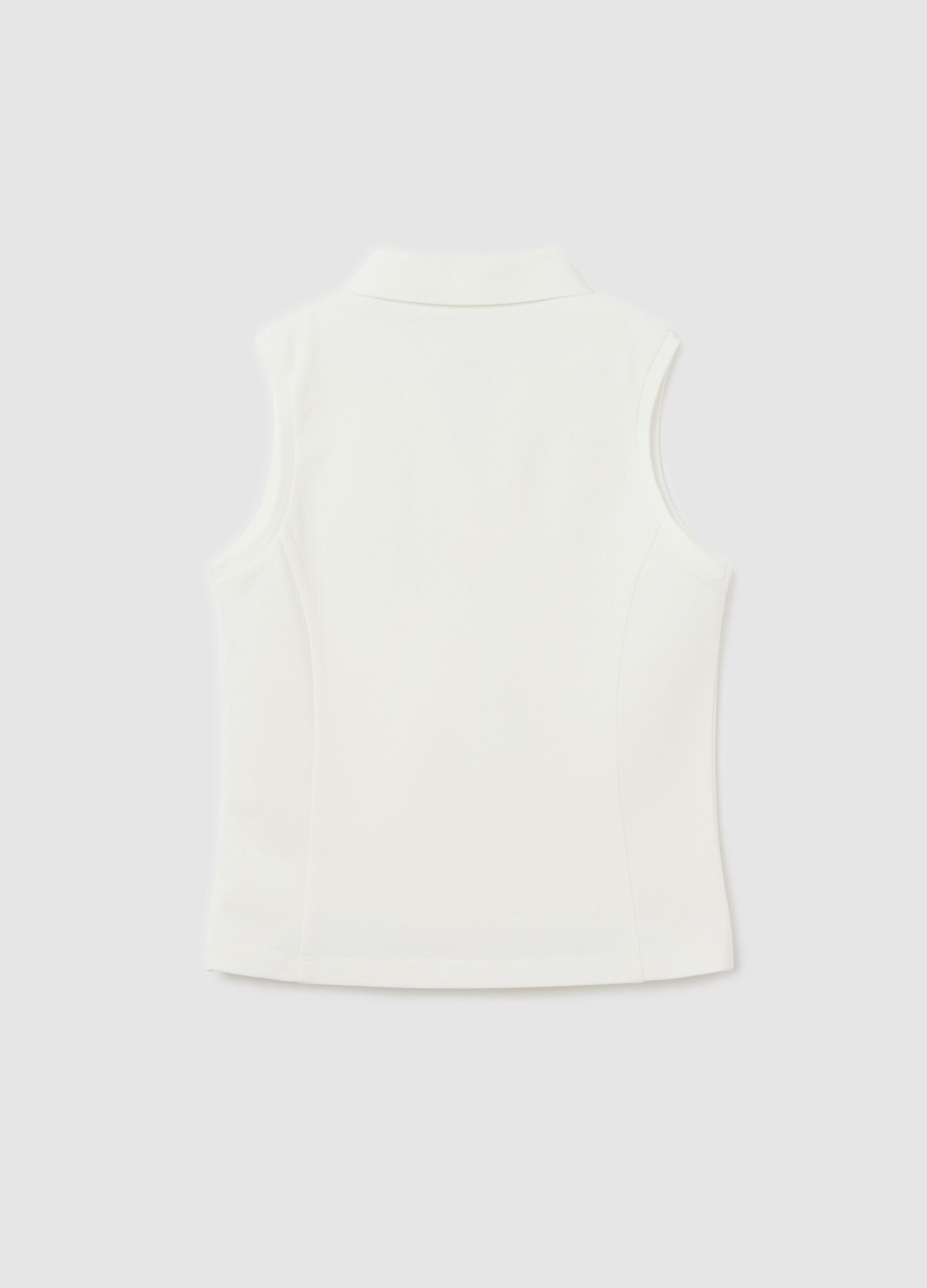 Polo smanicata in tessuto tecnico SLAZENGER