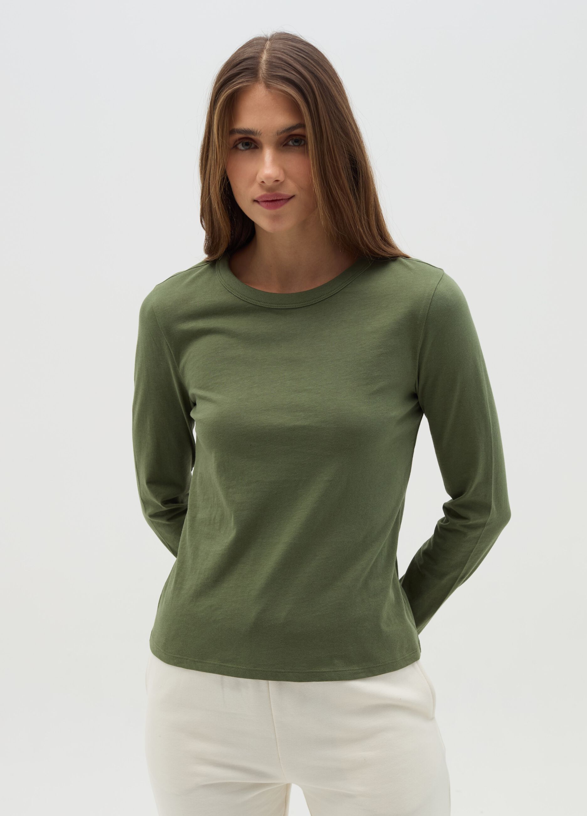 T-shirt Essential a maniche lunghe in cotone