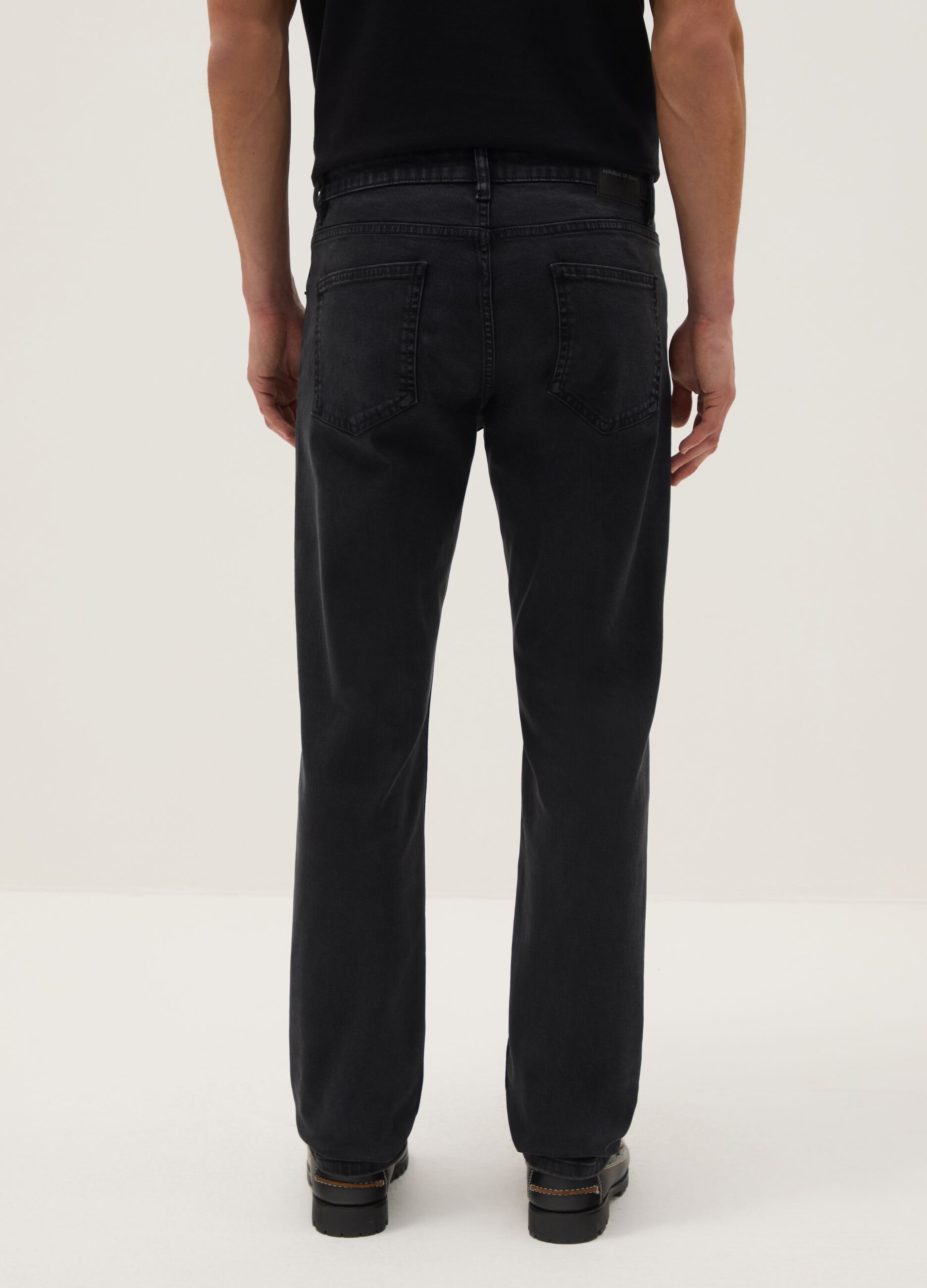 Jeans in denim nero slim fit